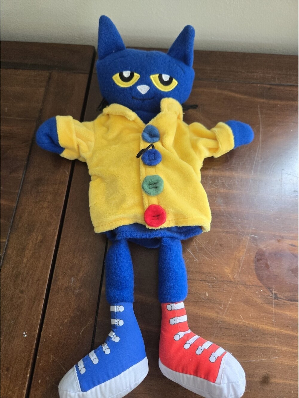 1999-2010 PETE THE CAT GROOVY BUTTONS PUPPET PLUSH/STUFFED ANIMAL